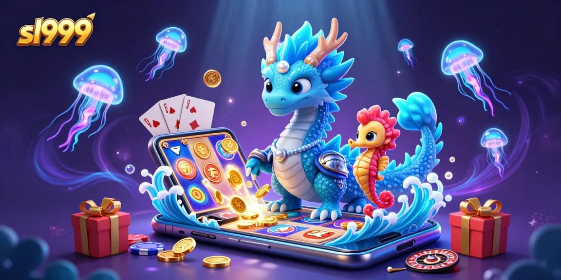 Ganhe prêmios emocionantes no sl999 com dragão, cavaleiro e criaturas marinhas.