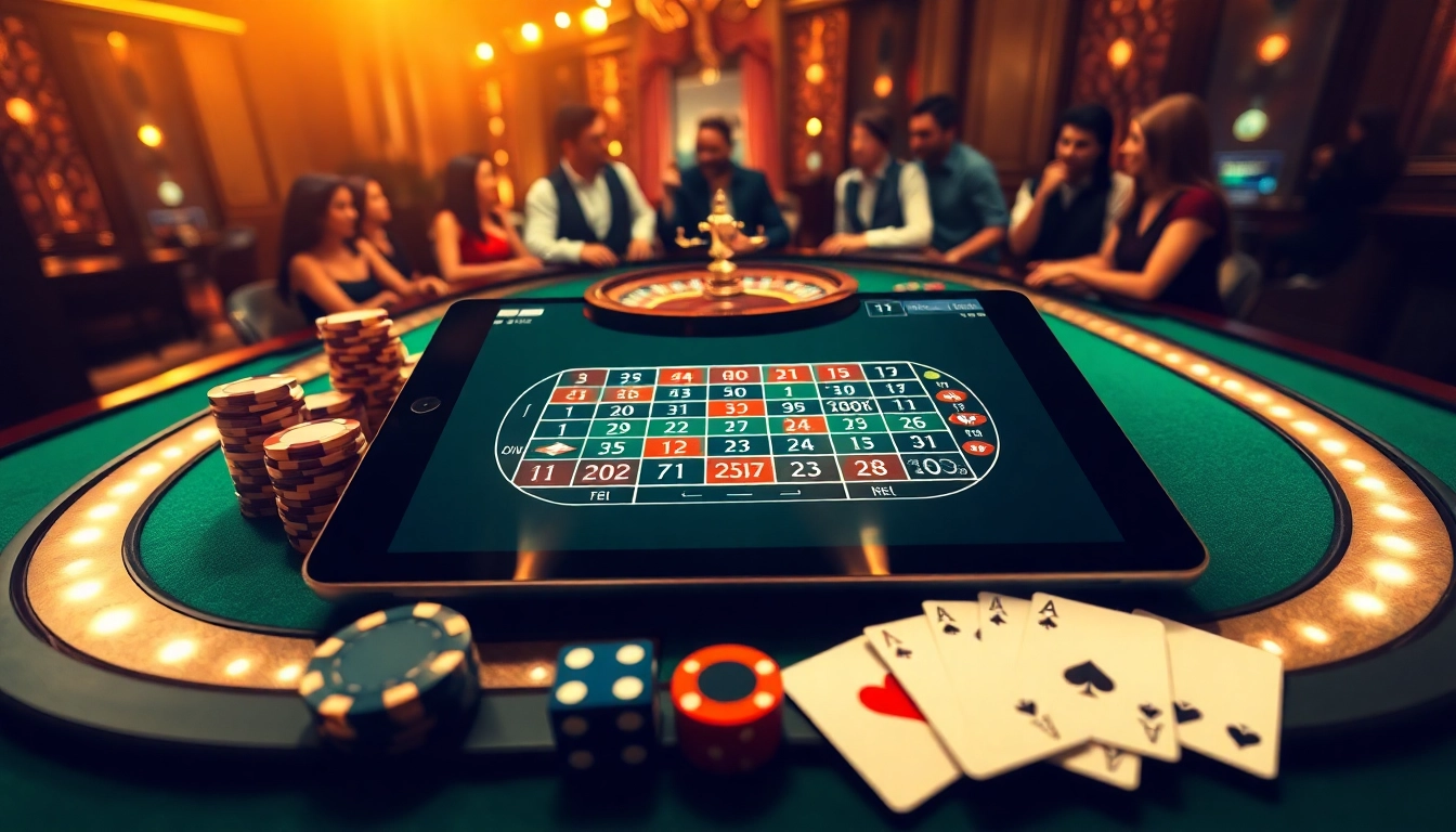 Jogabilidade empolgante no cassino C333 com mesa de roleta vibrante e jogadores entusiasmados.