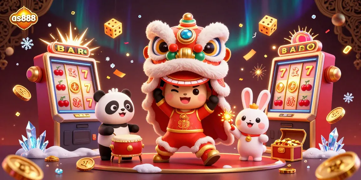 Experience thrilling games on as888 with vibrant casino visuals and animated characters.