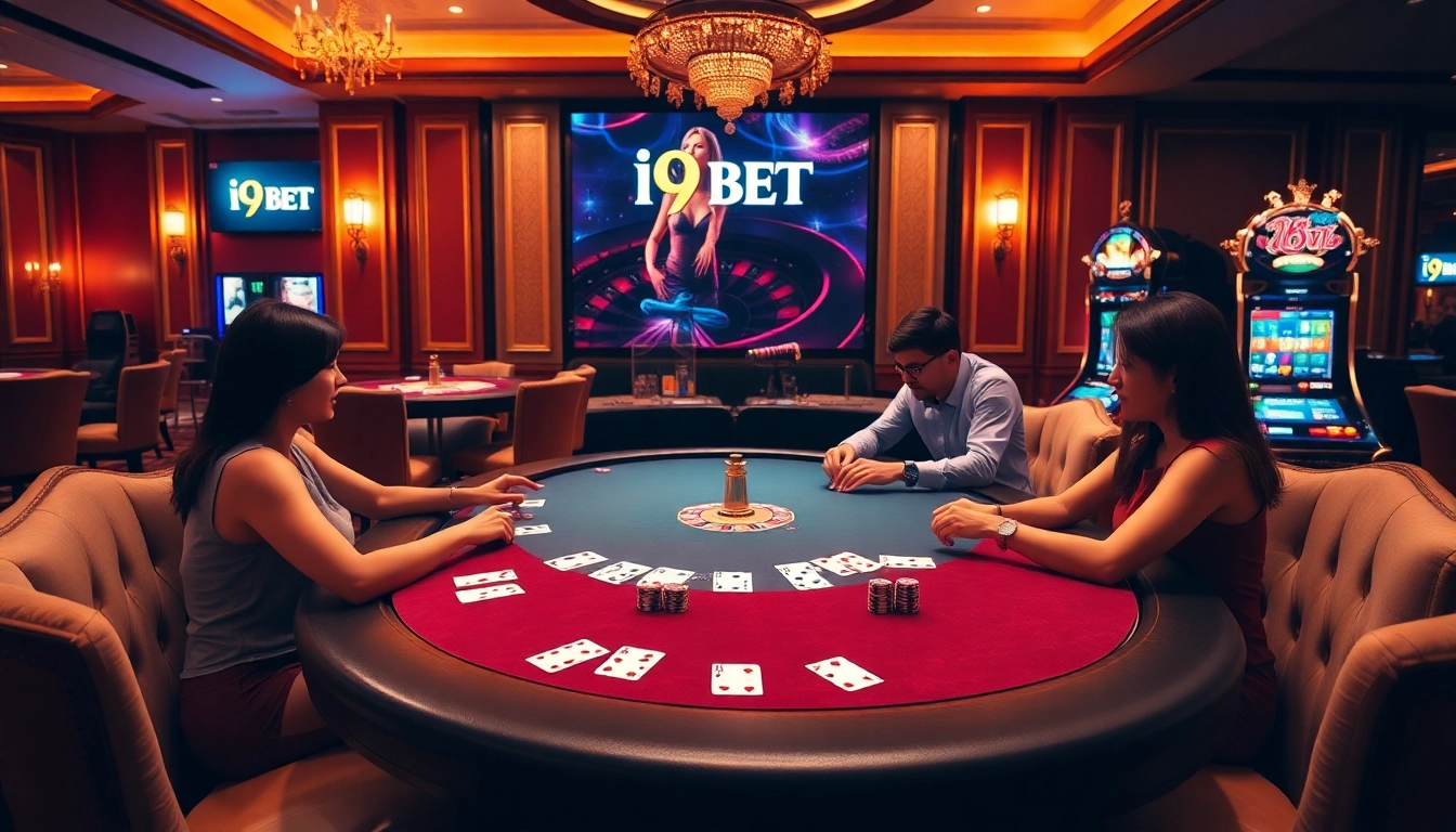 Experience thrilling gameplay at I9 BET with exciting casino tables and vibrant ambiance.