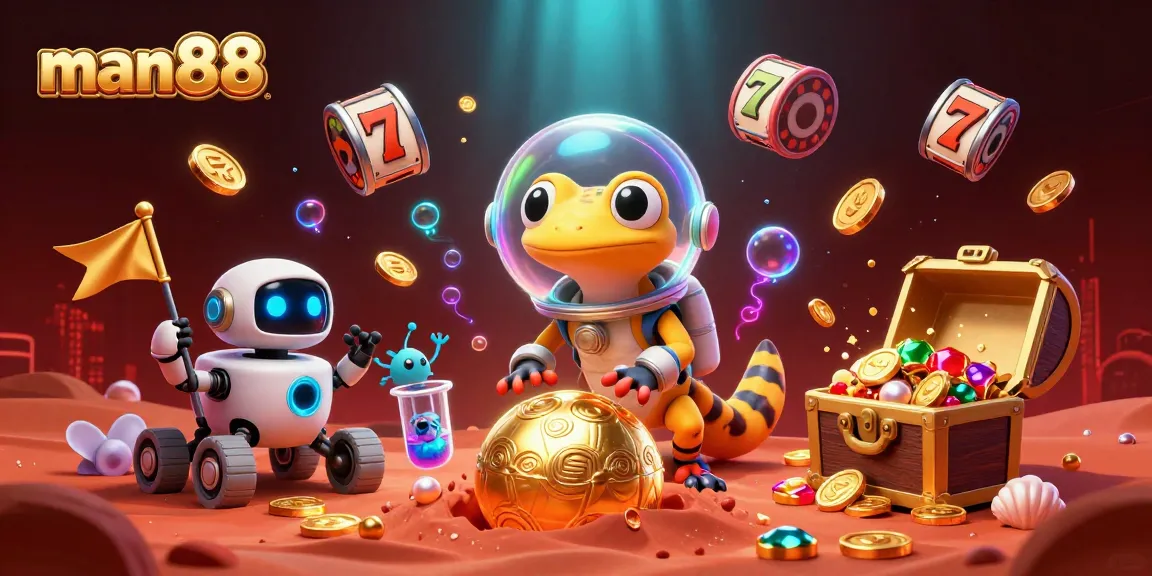 Experience excitement with man88 at a golden alien casino exploration on Mars.