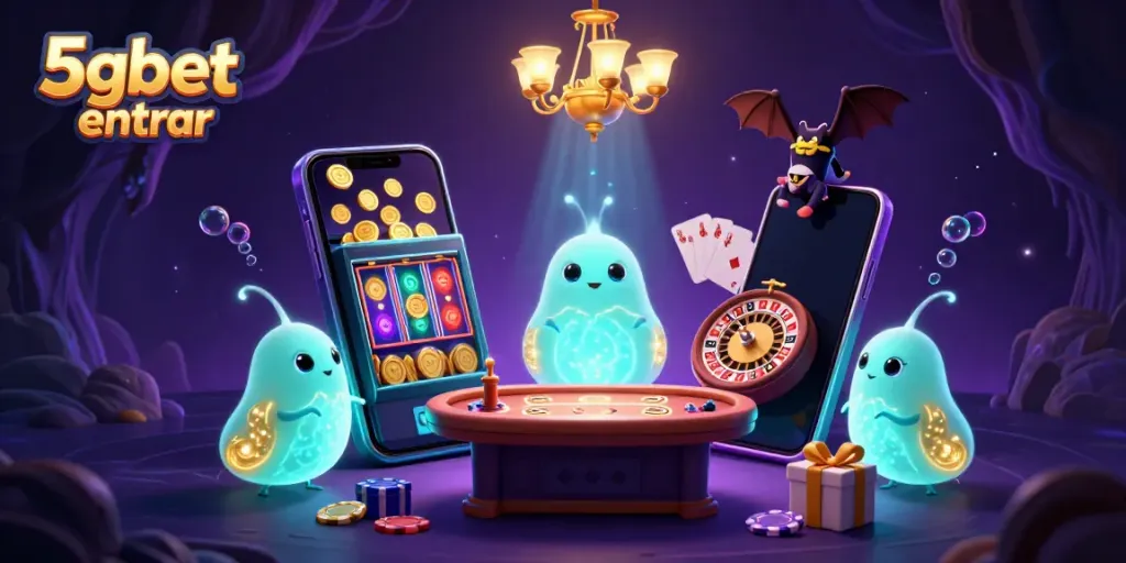Engage with dynamic gaming experiences at 5gbet entrar, featuring vibrant slot machines and a lively game ambiance.