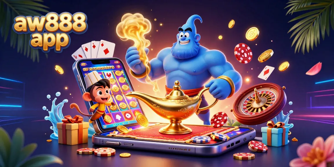 Win big with the aw888 app offering thrilling slots and casino games in a vibrant scene.