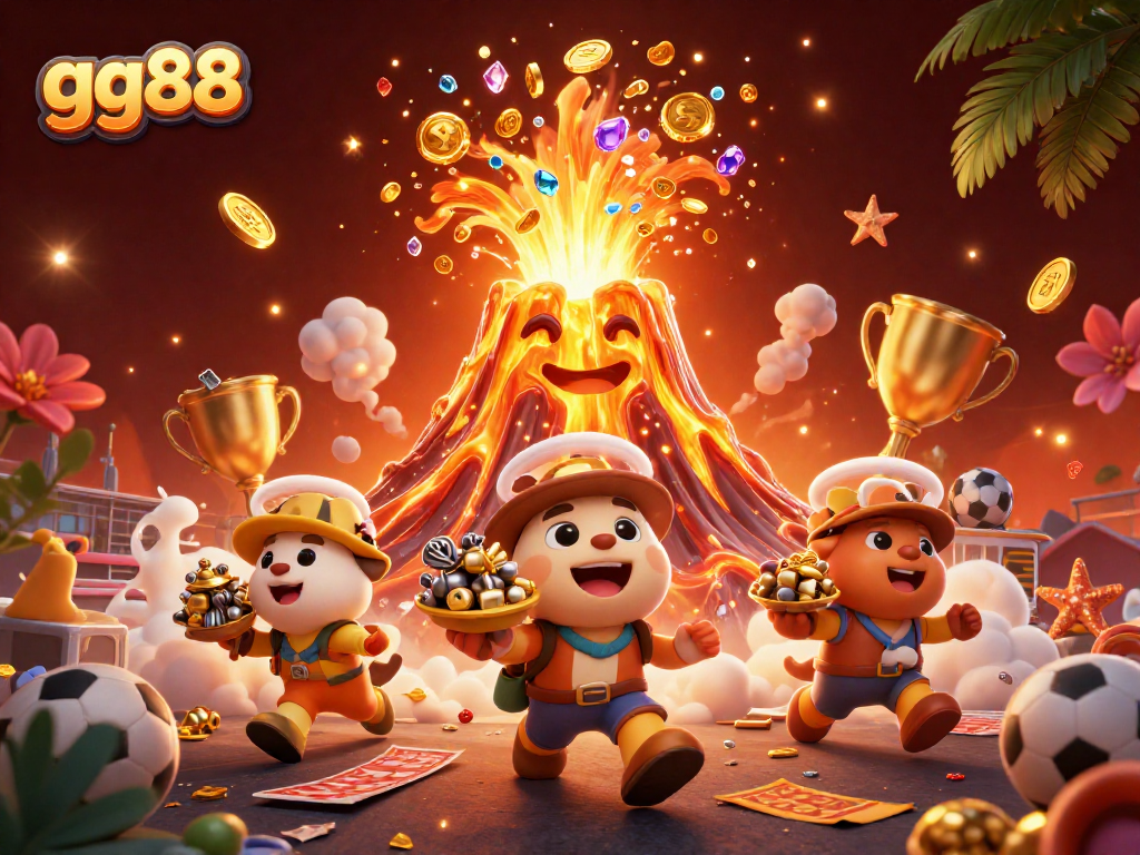 Win big with gg88 at the thrilling sports betting arena featuring coins and trophies!