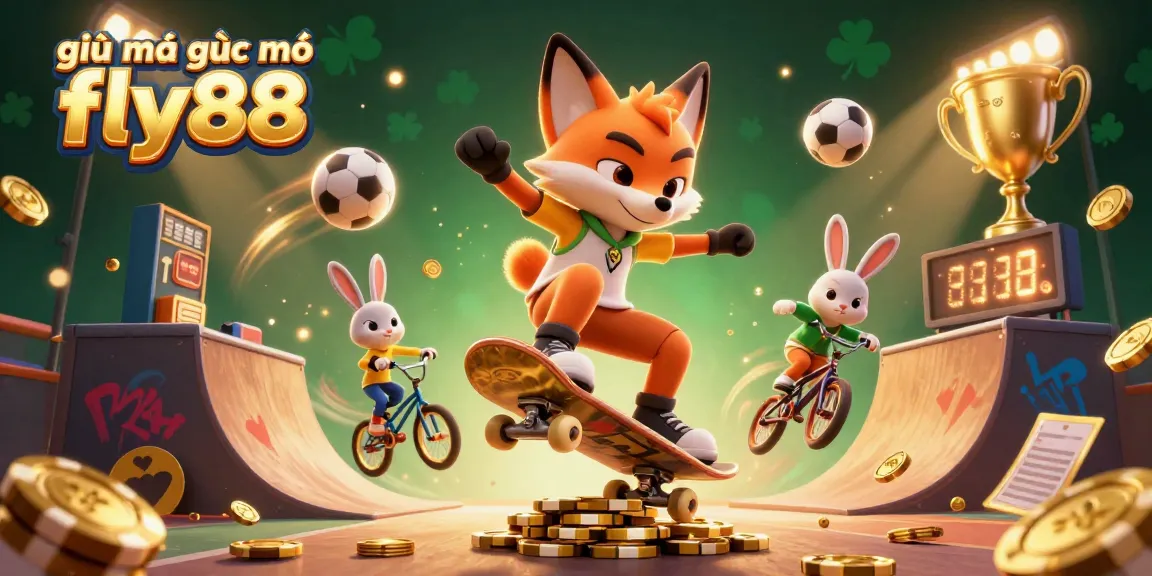 Experience the thrill of giải mã giấc mơ fly88 in this vibrant scene where animated characters bring casino dreams to life.