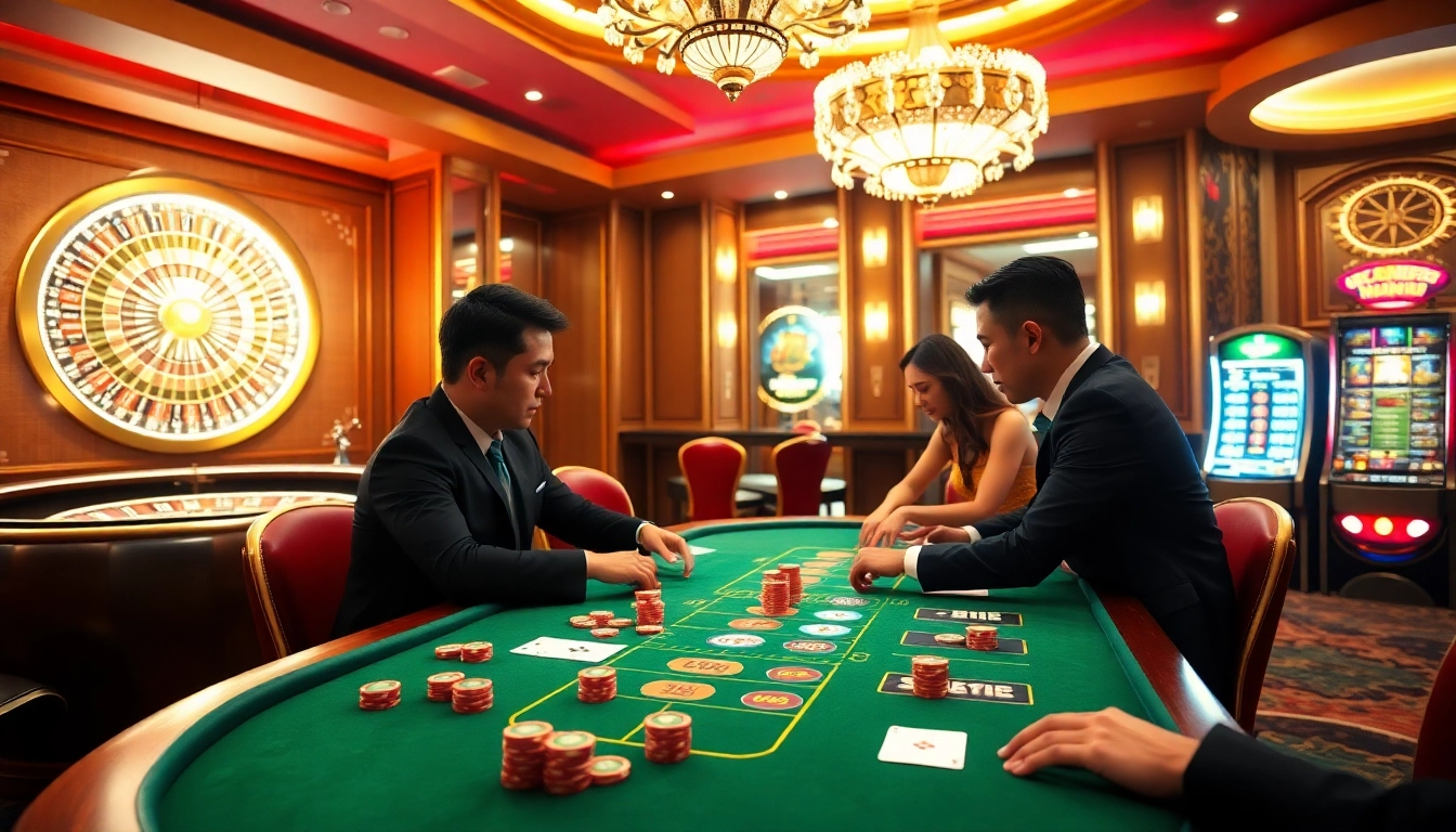 Experience the thrill of gambling at UU88 with exciting poker games and vibrant casino elements.