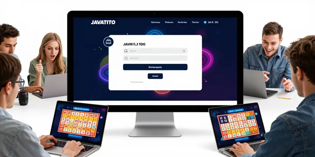 Login do JAVATOTO mostrando usuários divertidos jogando java toto online.