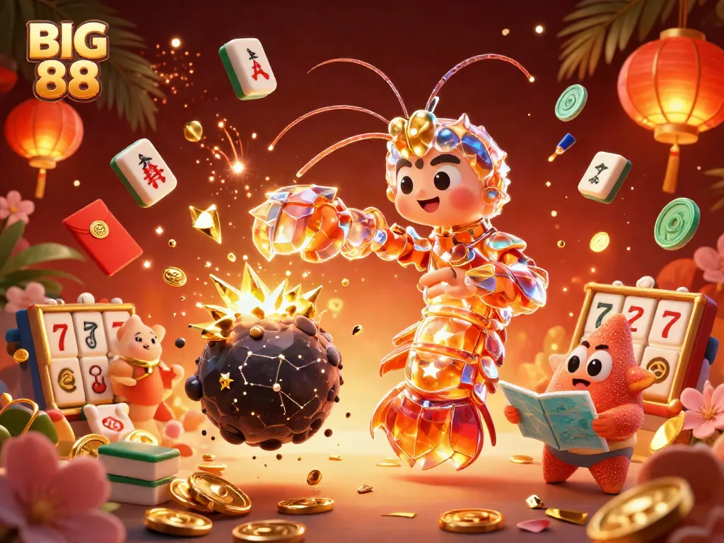 Immerse in BIG 88's vibrant 3D world of slots and excitement with a galactic samurai and treasures.