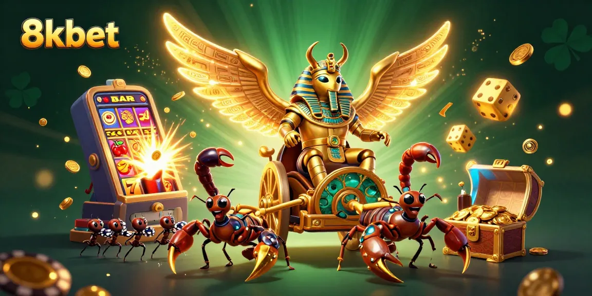 Experience thrilling jackpots at 8xbet with vibrant casino games and lively 3D illustrations.