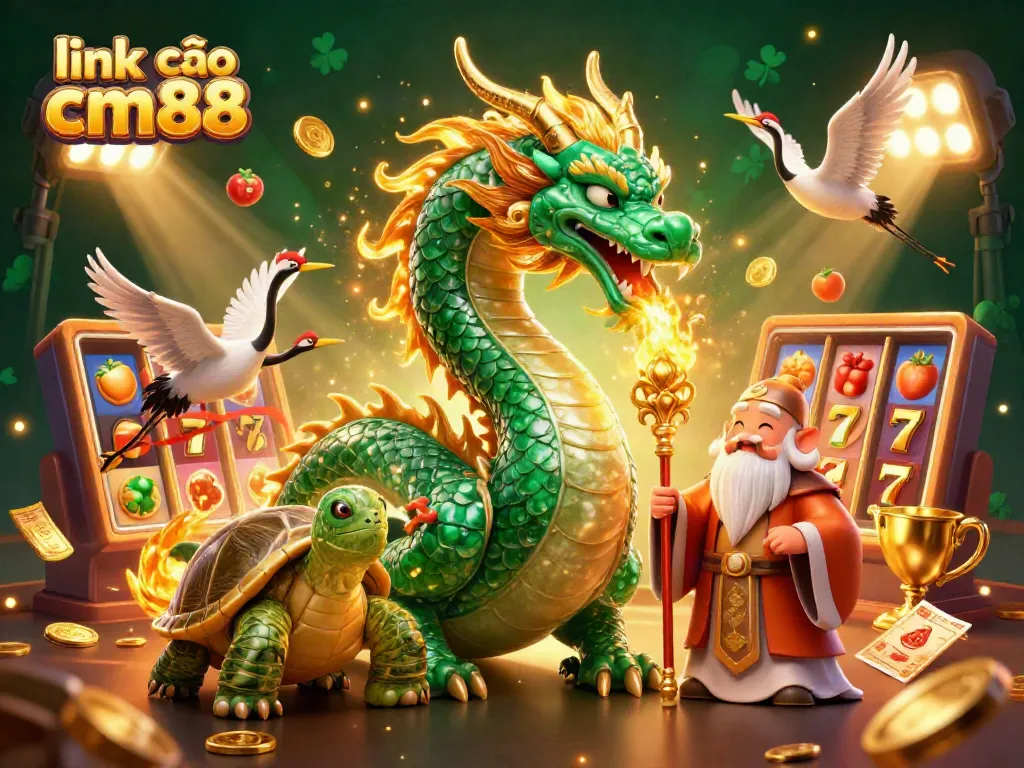 Charm your way to wins at CM88 with this vibrant link vào cm88 casino scene illustrated in 3D.