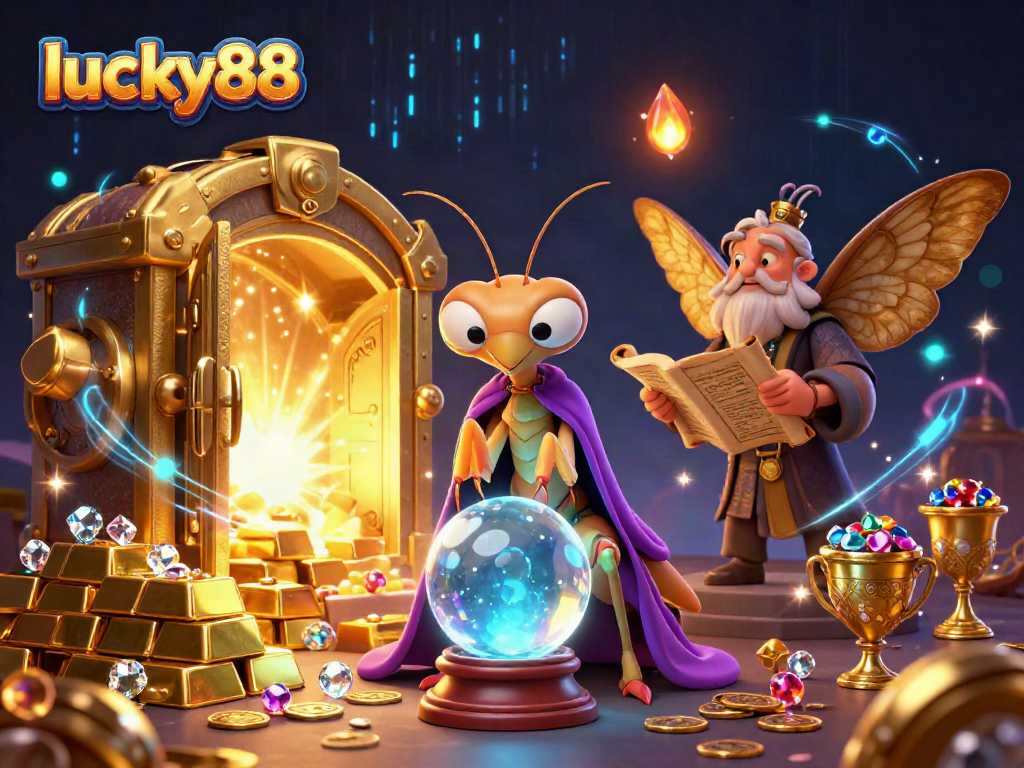 Spin to win with lucky88 as mystical fortune tellers and treasures surround you!