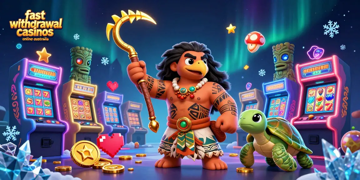 Experience fast withdrawal casinos online Australia with vibrant gaming elements and dynamic characters.