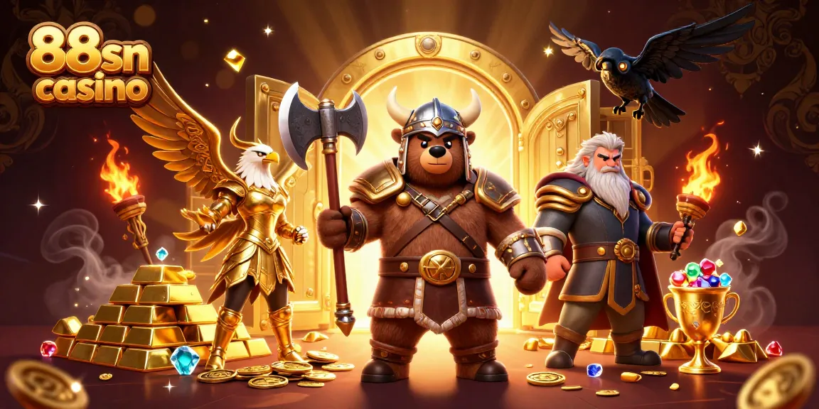 Experience the thrilling excitement at 88sn casino with vibrant 3D characters and dynamic gaming elements.
