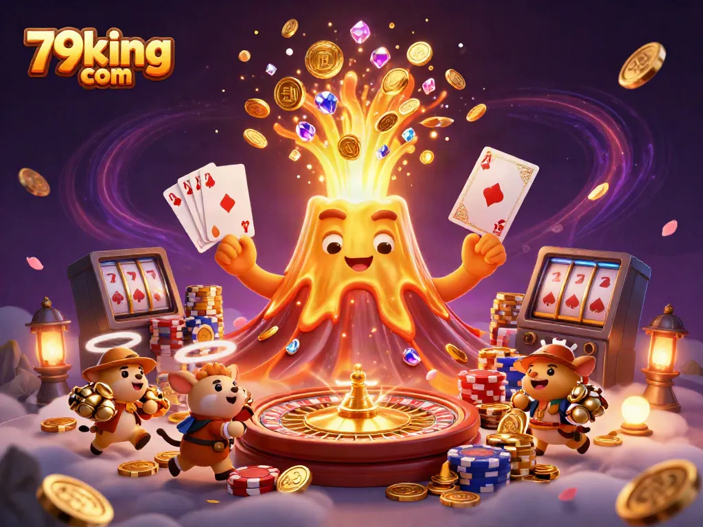 Win big at 79king com with a sparkling scene of treasures and casino excitement.