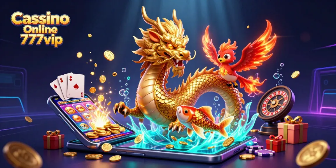 Engage in thrilling games at Cassino Online 777vip with dynamic casino elements and vibrant characters.