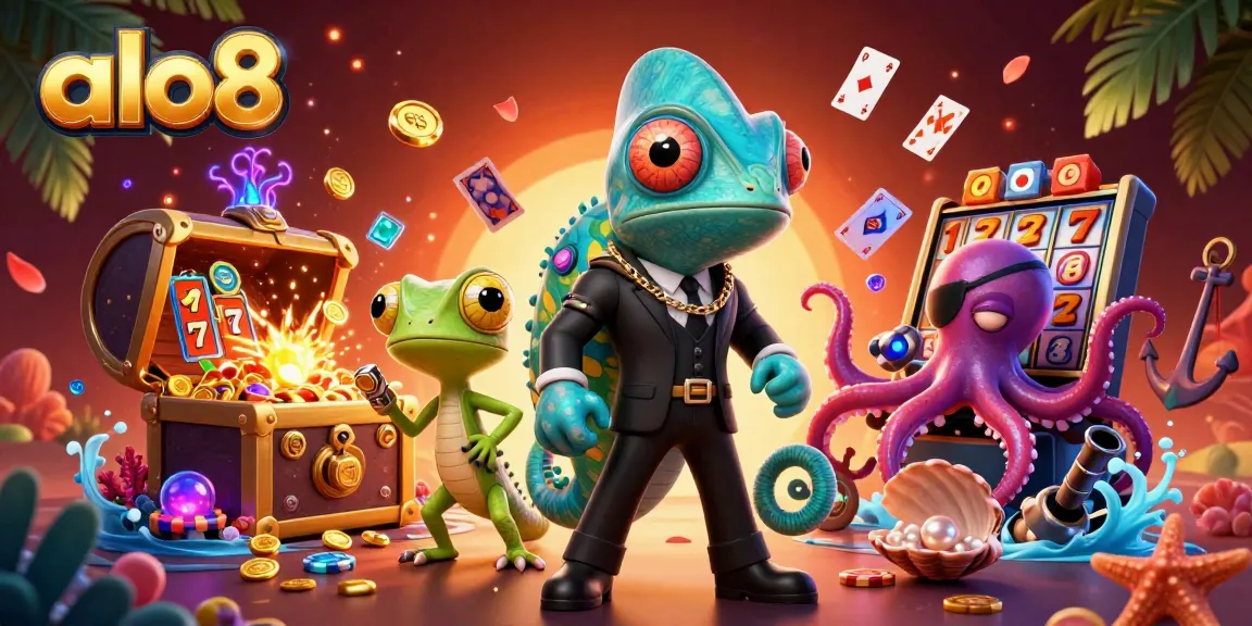 Experience the thrill of winning at alo8 with dynamic casino gameplay featuring colorful slot reels and lively characters.