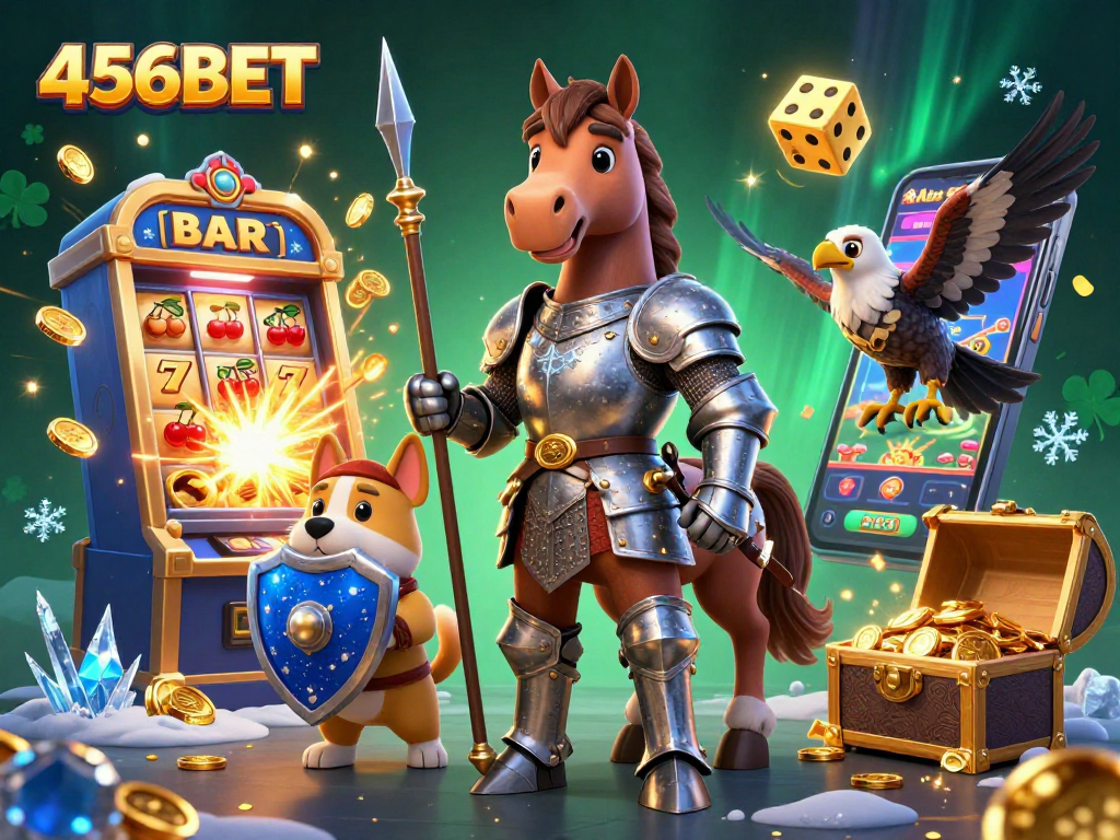 Engage in thrilling slots play at 456BET with exciting jackpots and vibrant casino graphics.