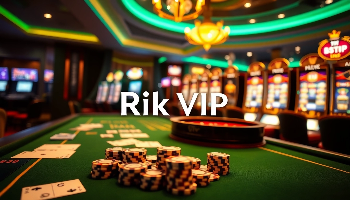 Engage with exciting gameplay at Rik VIP's luxurious online casino atmosphere.