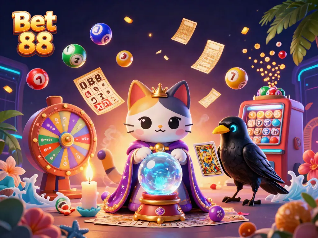 Experience thrilling gameplay at Bet 88 with vibrant casino elements and mystical characters.