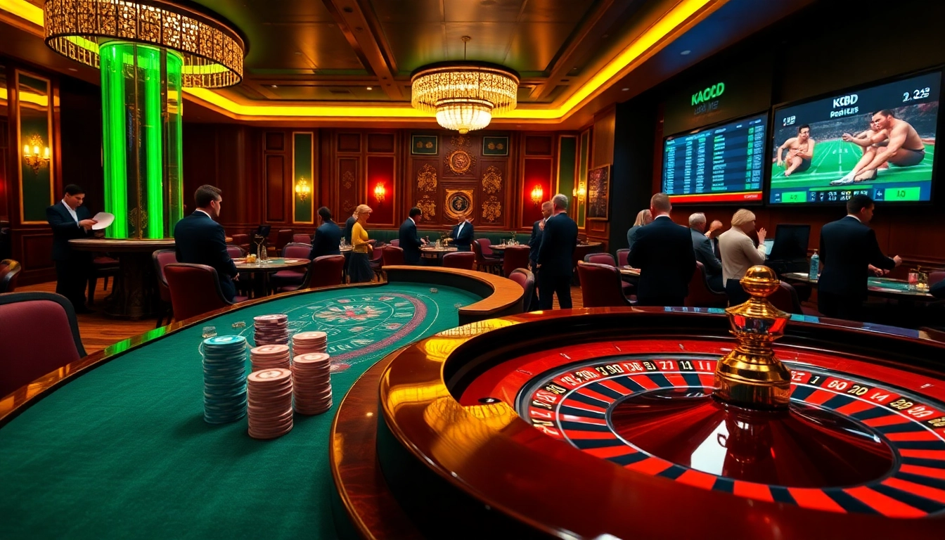 Experience the thrill of kqbd as players engage in strategic casino gaming surrounded by luxury and excitement.