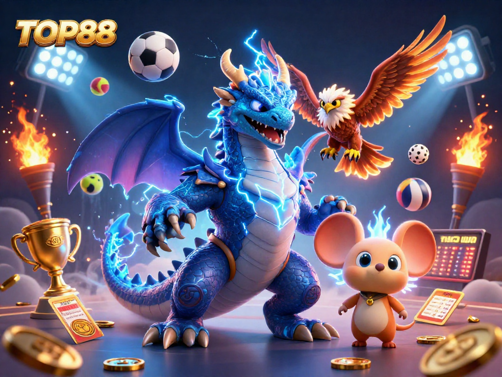 TOP88 showcases a dynamic gaming scene with thrilling sports betting elements in action.