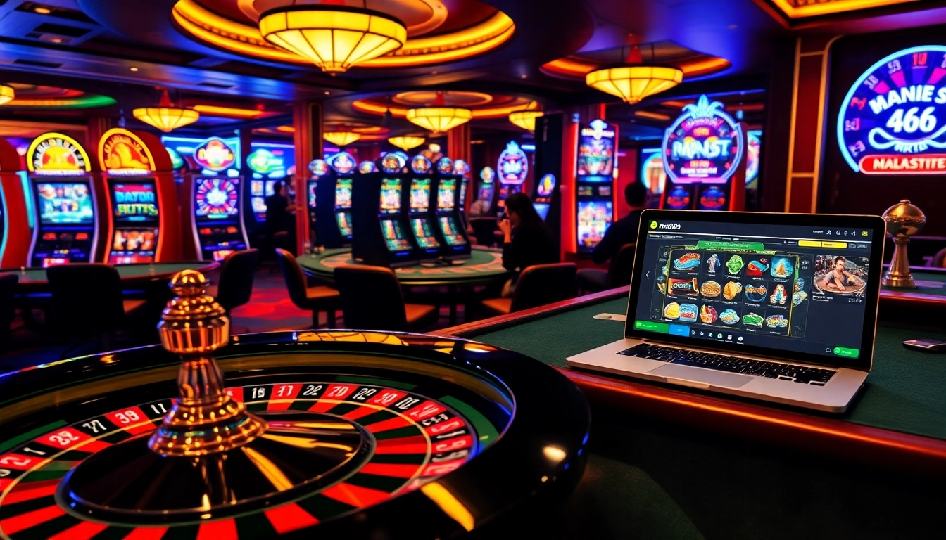 Engaging players at mb66 casino, showcasing vibrant tables and exciting games.