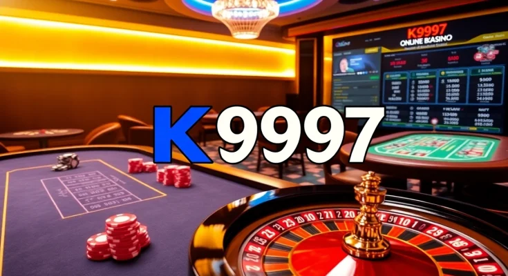 Experiência de jogo online interativa do K997 com Roleta e Blackjack, apresentando ação emocionante.