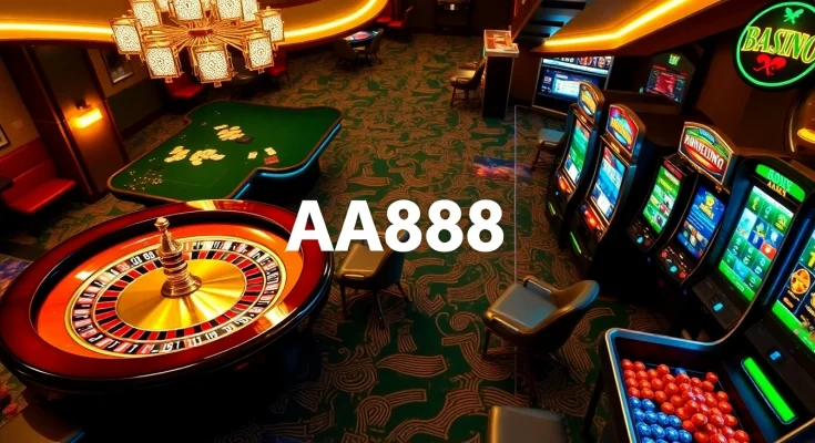 Experimente a emoção de jogar no AA888, com mesas de cassino luxuosas e máquinas caça-níqueis vibrantes.